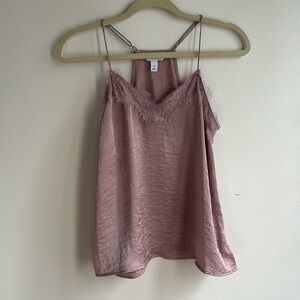 Mauve lacy camisole tank blouse Nine West size xs